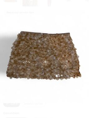 Zara Champagne Sequin Mini Skirt